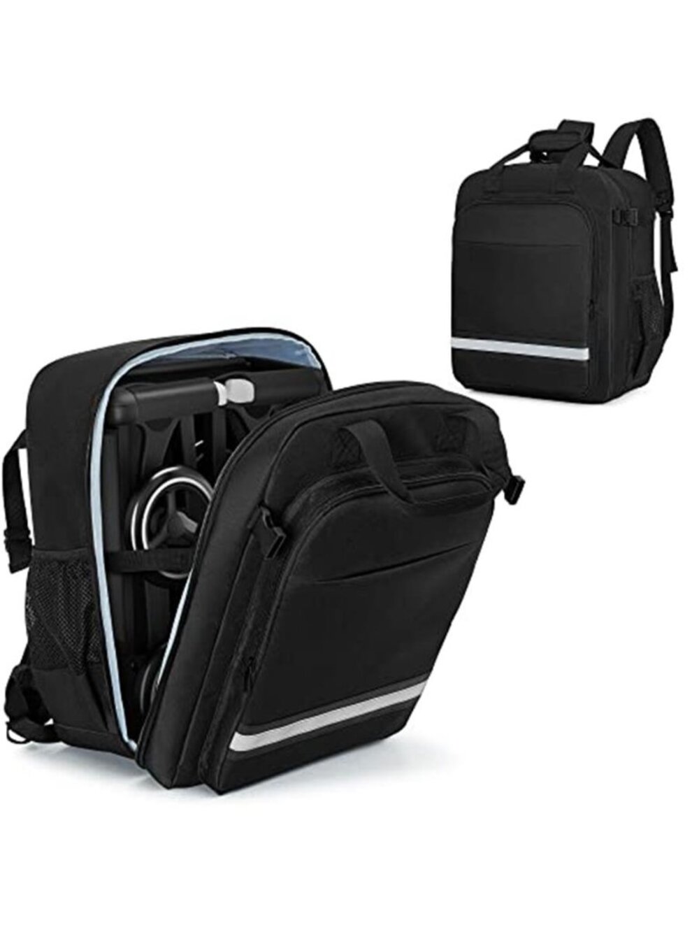 Stroller Travel Bag Backpack Airplane Carry Case Padded Strap Pockit All Terrain